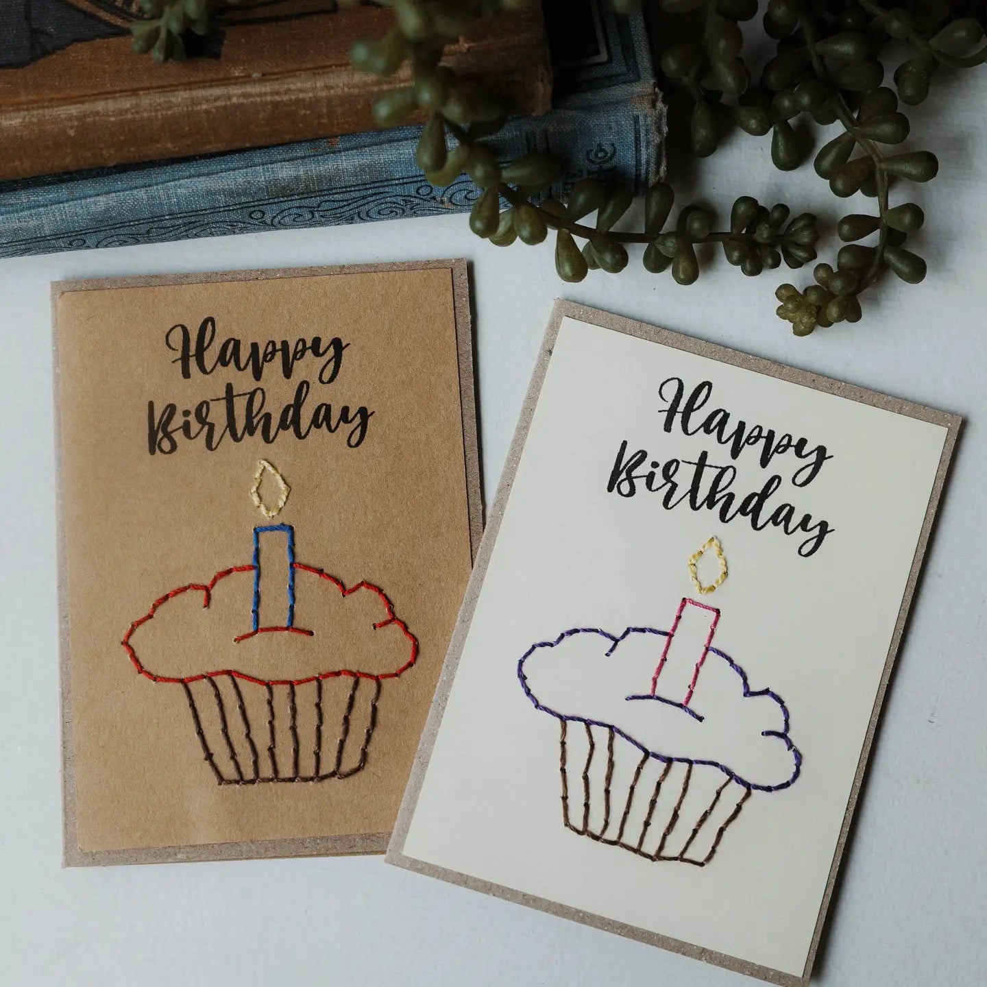 CARD STITCH BIRTHDAY CUPCAKE