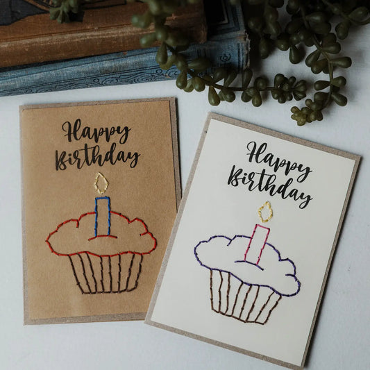 CARD STITCH BIRTHDAY CUPCAKE