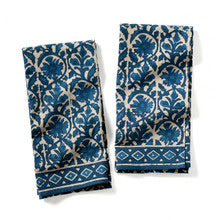 HAND TOWEL INDIGO DABU JASMINE