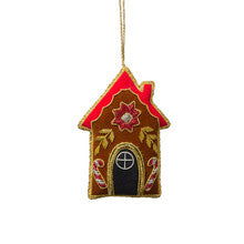 ORNAMENT ZARI GINGERBREAD HOUSE