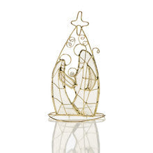 VOTIVE HOLDER CAPIZ HOLY FAMILY